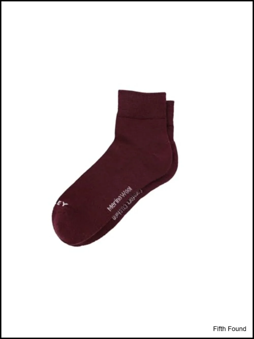 Merino Wool Blend Ankle Outdoor Sock with Cushioned Sole & Reinforced Heel Toe
